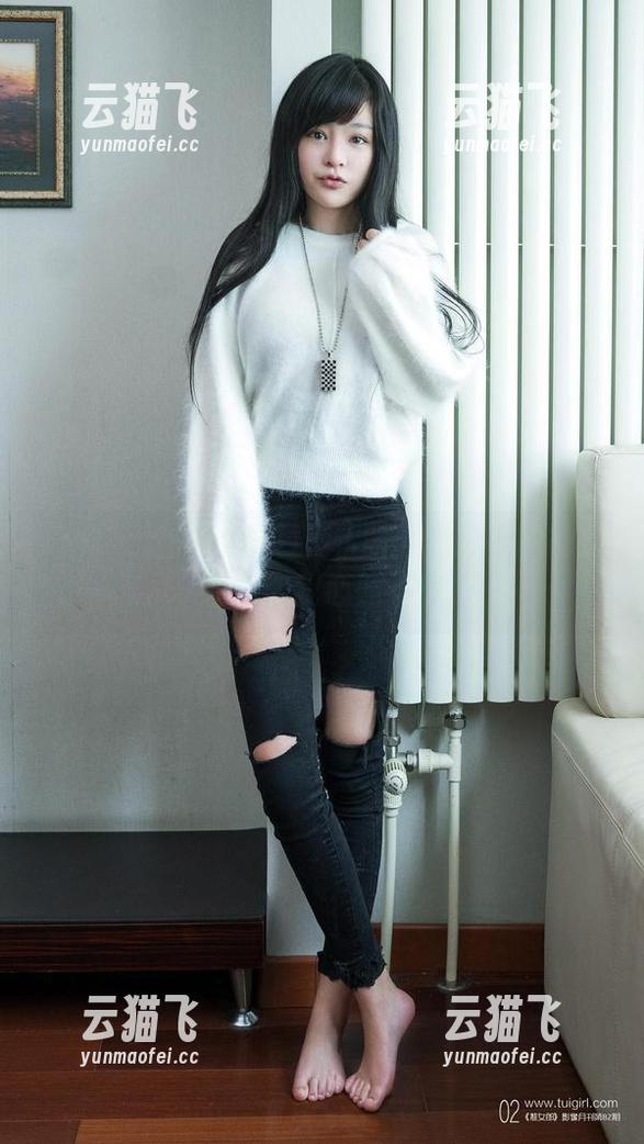 TuiGirl - 梁棋棋JK私房：光影掩藏的诱惑，你我心照不宣